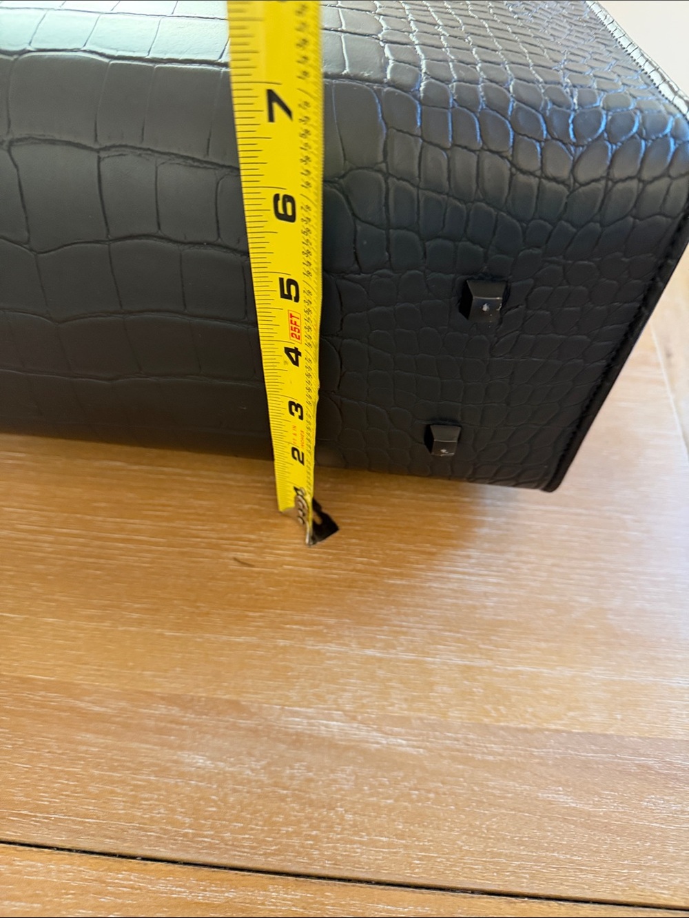BÉIS The Work Tote in Black Croc Laptop Bag EUC Travel Bag Like New - Picture 10 of 14